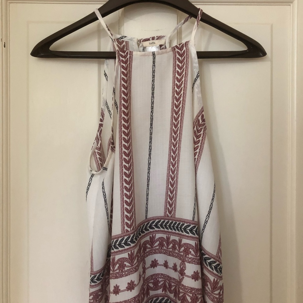 Patterned halter top